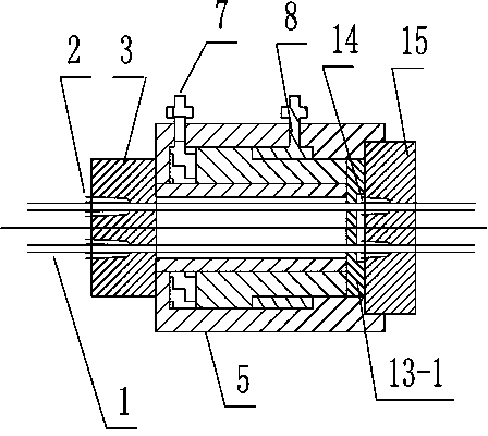 Clip type pre-stress anchor cable active clip feeding and tension locking device and use method