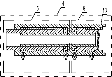 Clip type pre-stress anchor cable active clip feeding and tension locking device and use method