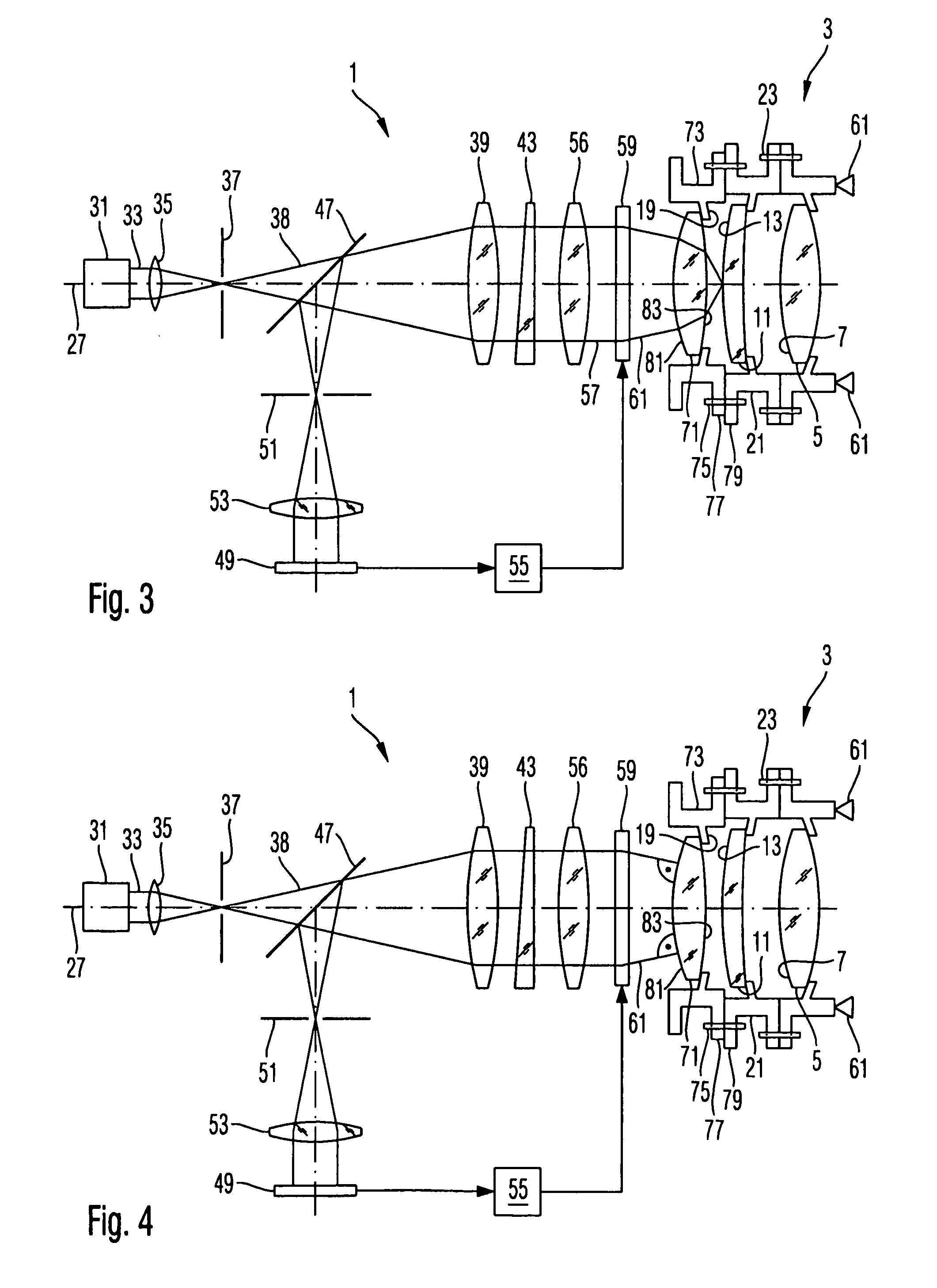 Method of aligning an optical system