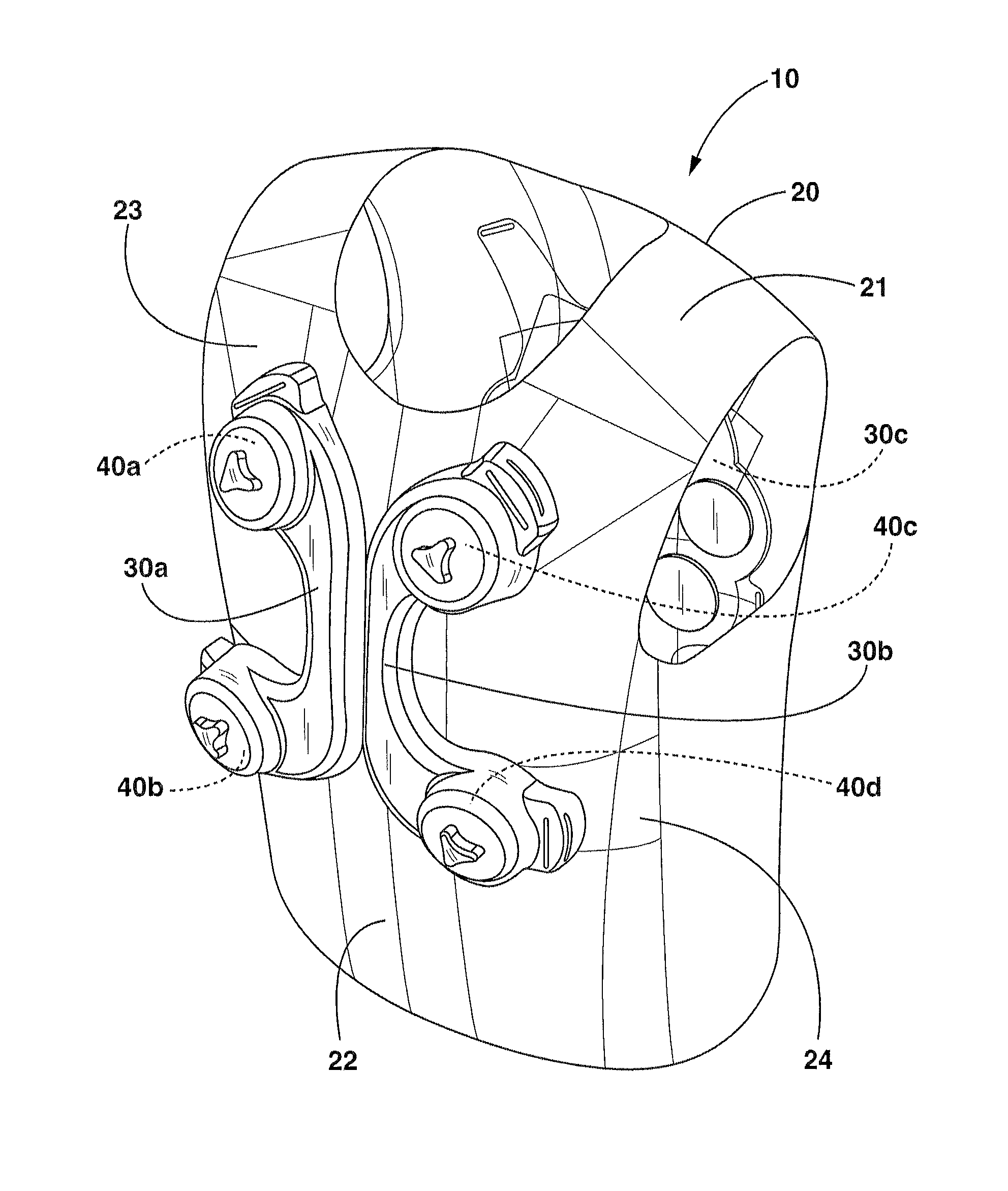 Wearable thorax percussion device