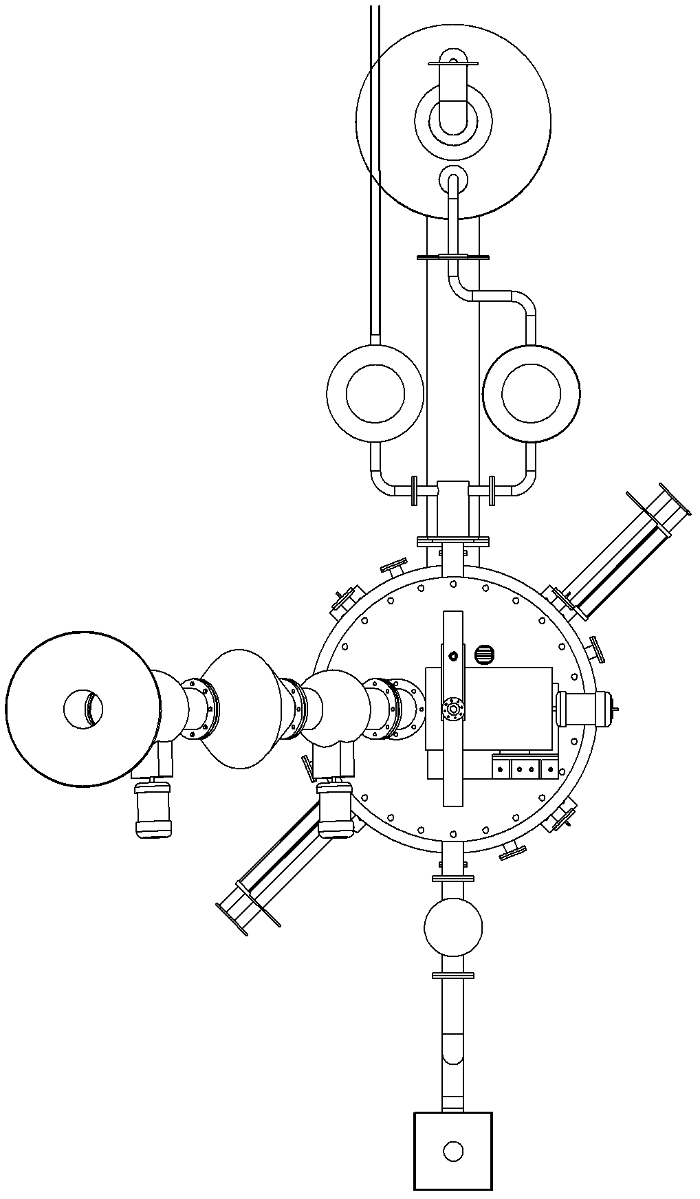 Biomass gasification device and process