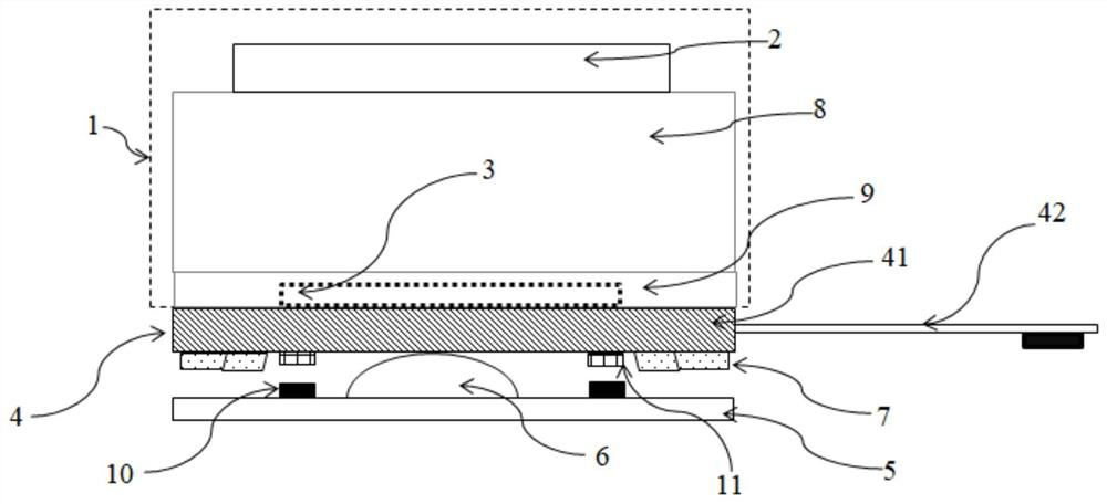 Camera module, angle control method and device of electronic equipment and electronic equipment