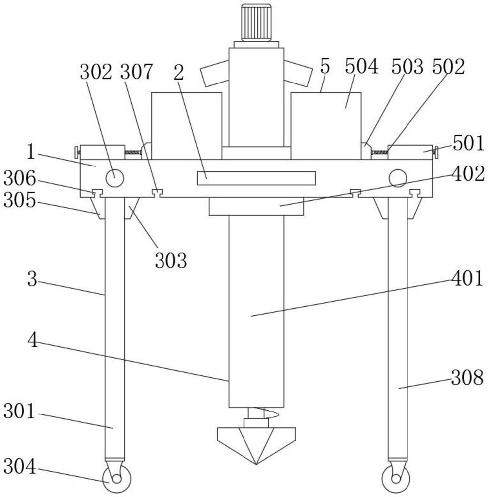 Soil sampling device for land pollution detection and using method thereof