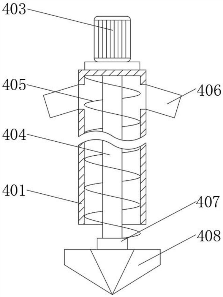 Soil sampling device for land pollution detection and using method thereof