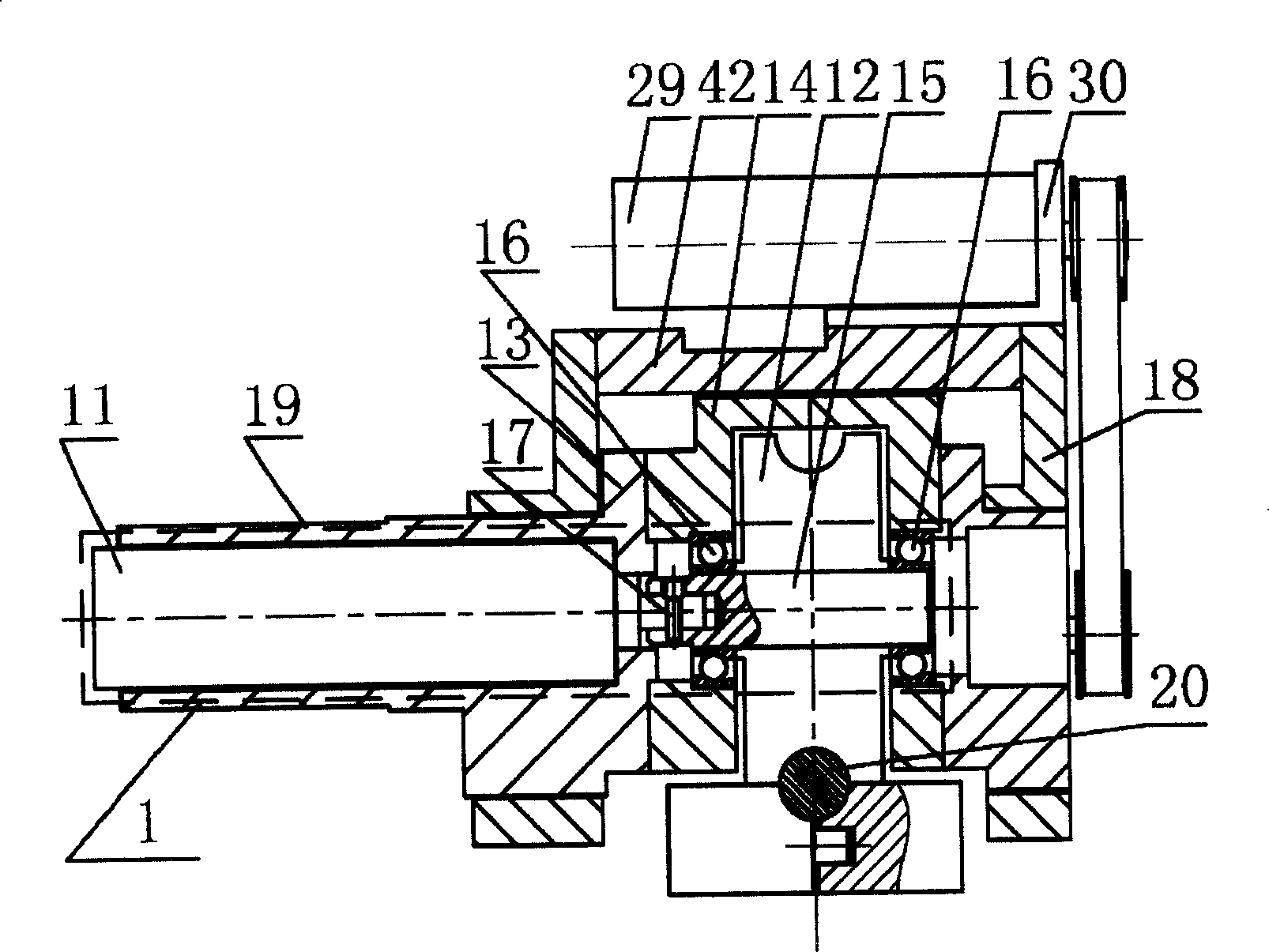 Active obstacle travelling robot walking clipping mechanism