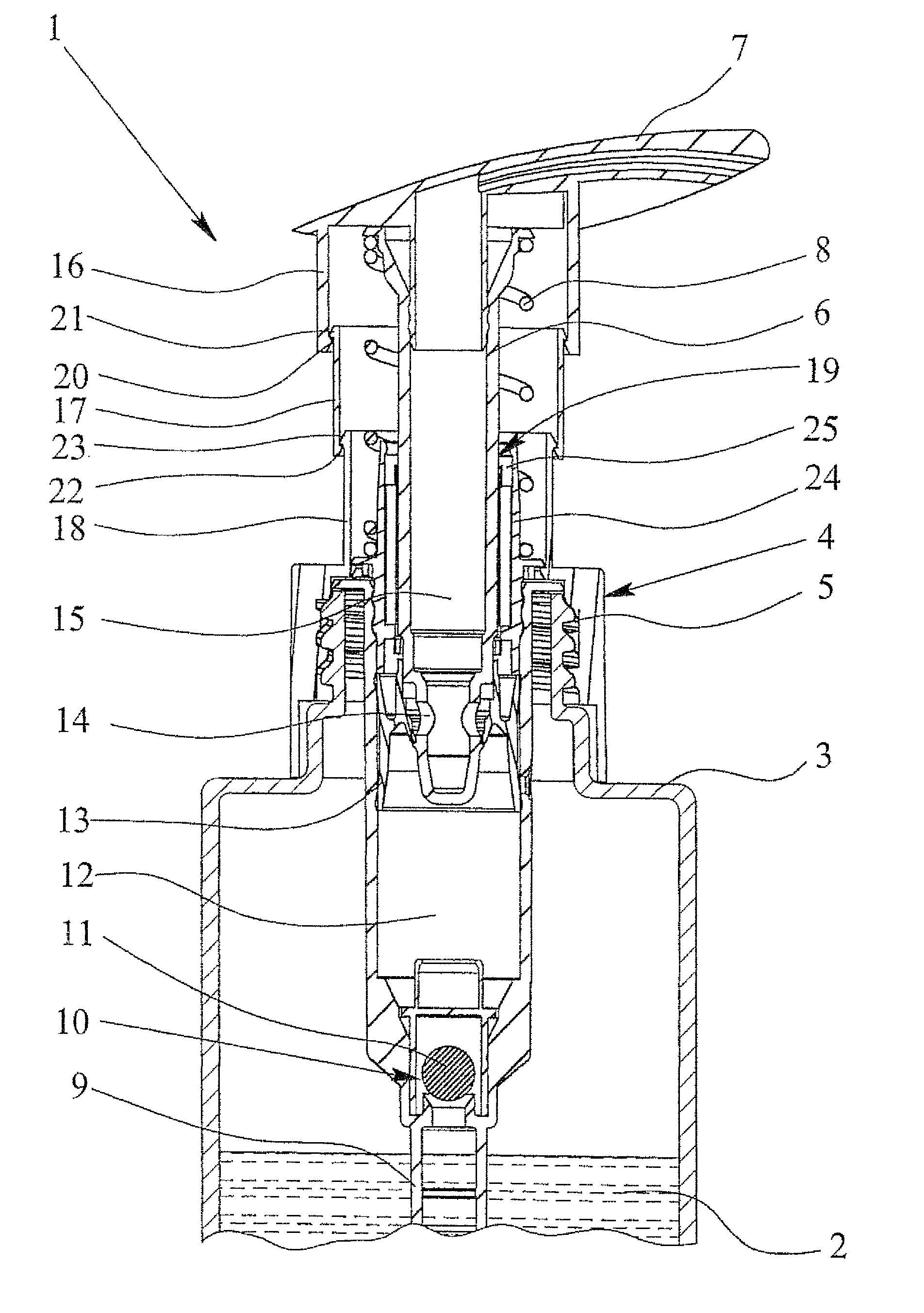 Dispenser pump