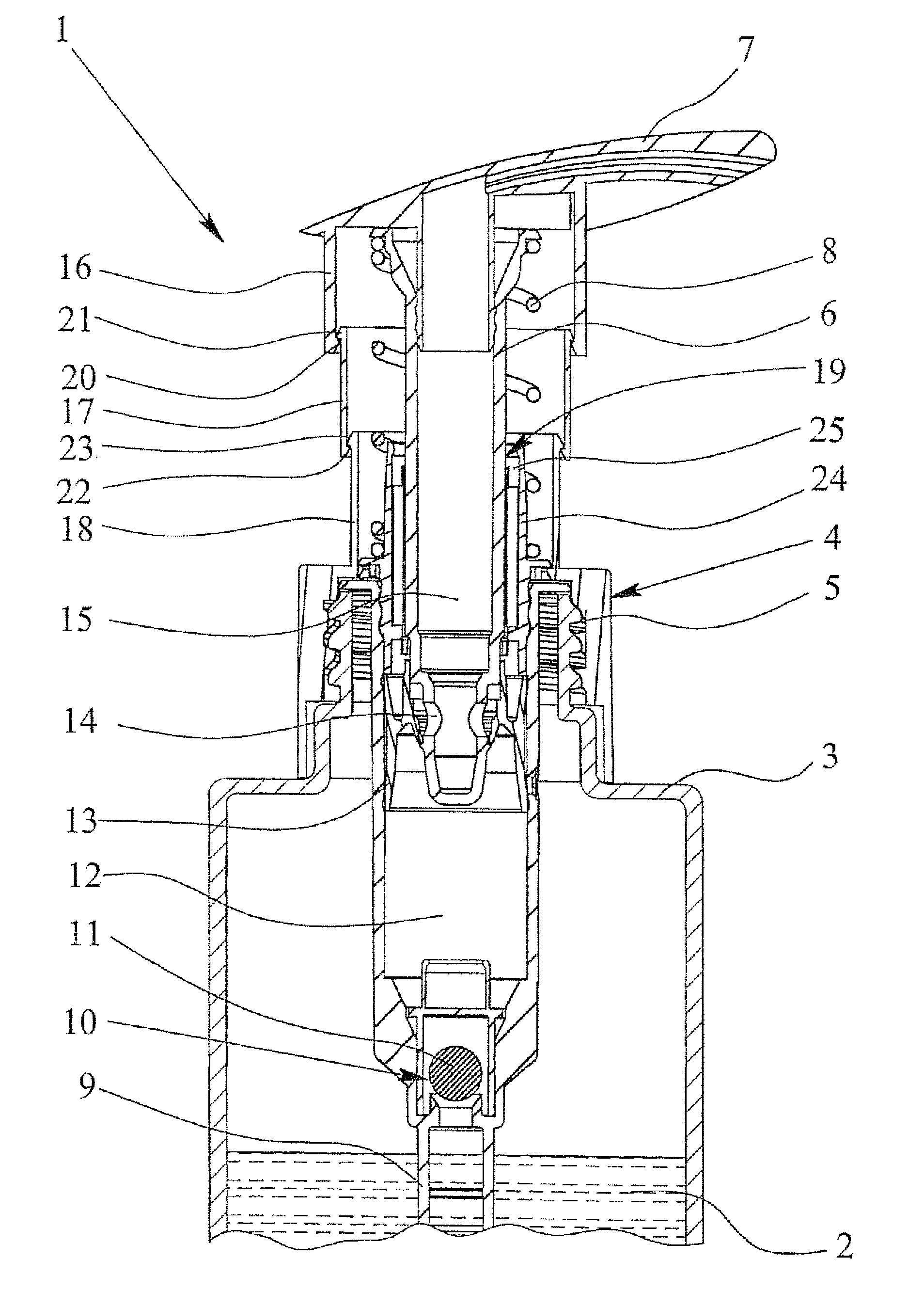 Dispenser pump