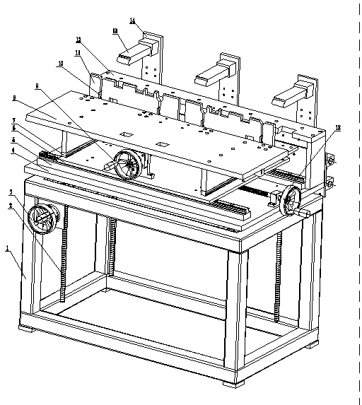 Front and back function combining device of frame-type circuit breaker