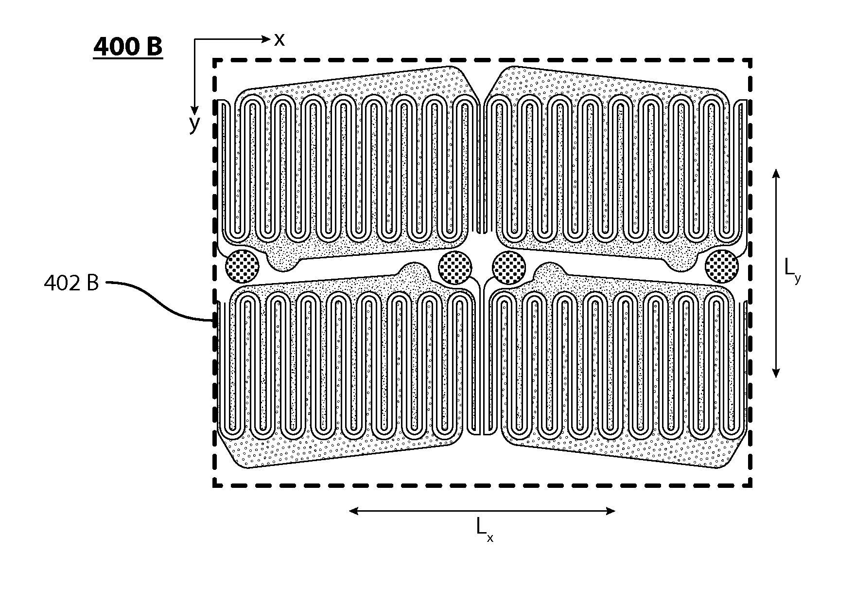 Fault tolerant design for large area nitride semiconductor devices