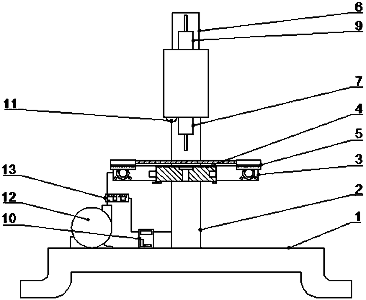 Automatic drilling tapping machine and working method thereof