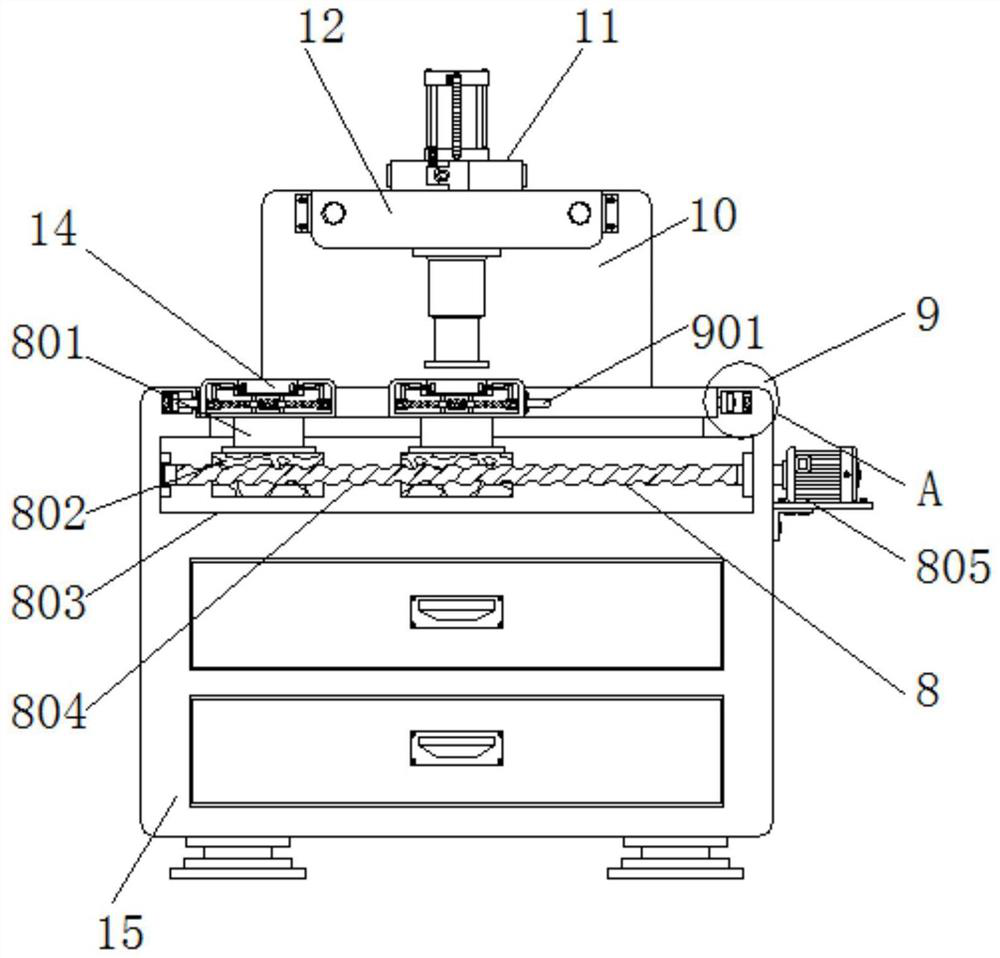 Two-end press-fit equipment for nut special for automobile fastener