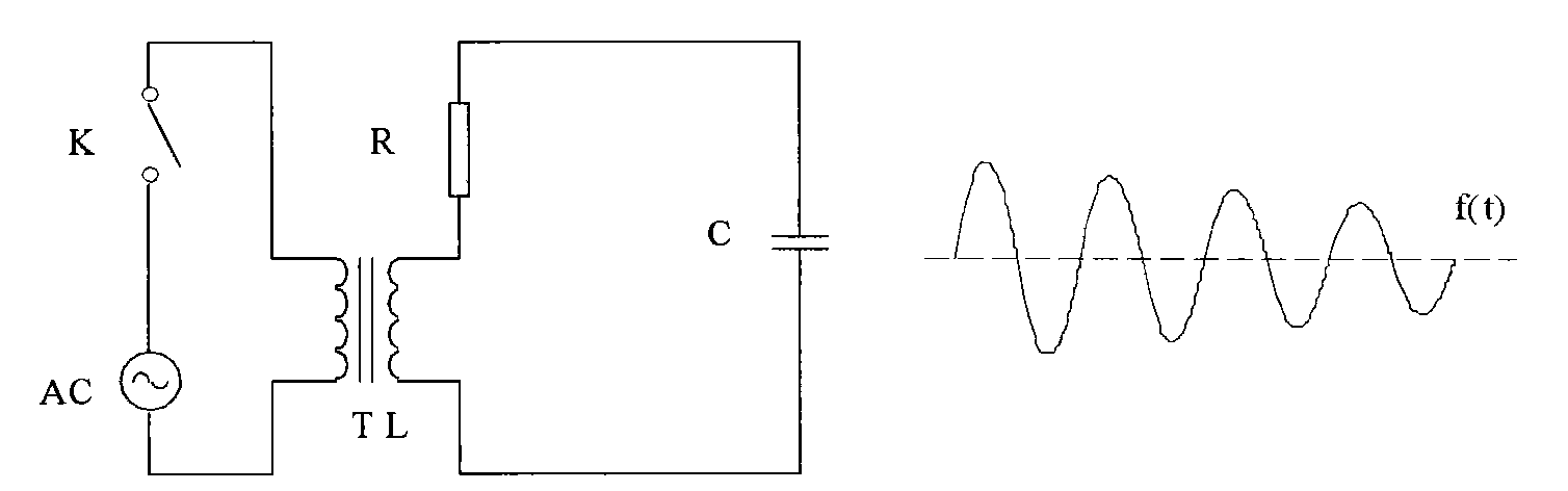 Parallel resonance oscillation wave generation device