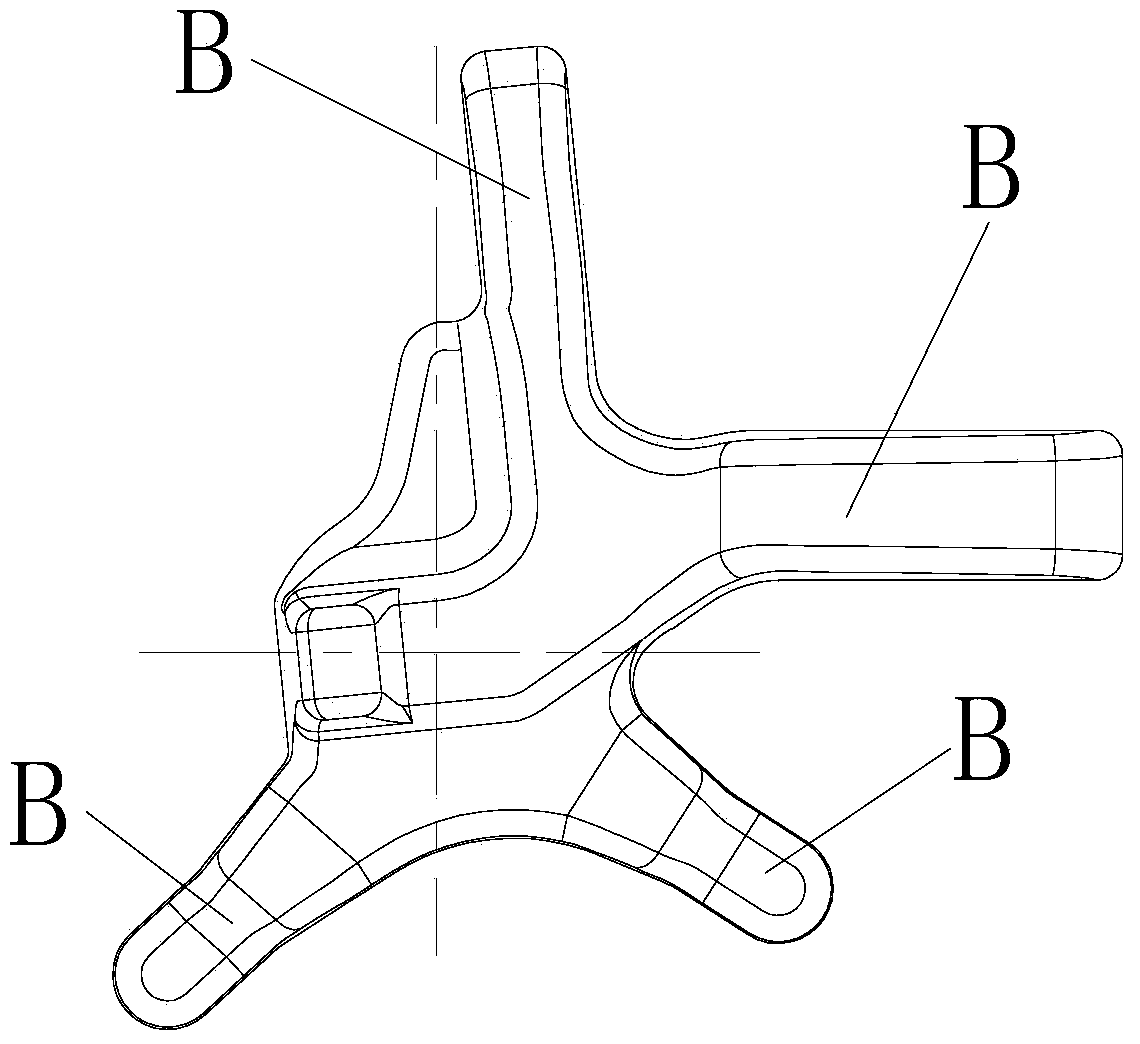 Semi-closed type extrusion forging process with supporting shaft knuckle