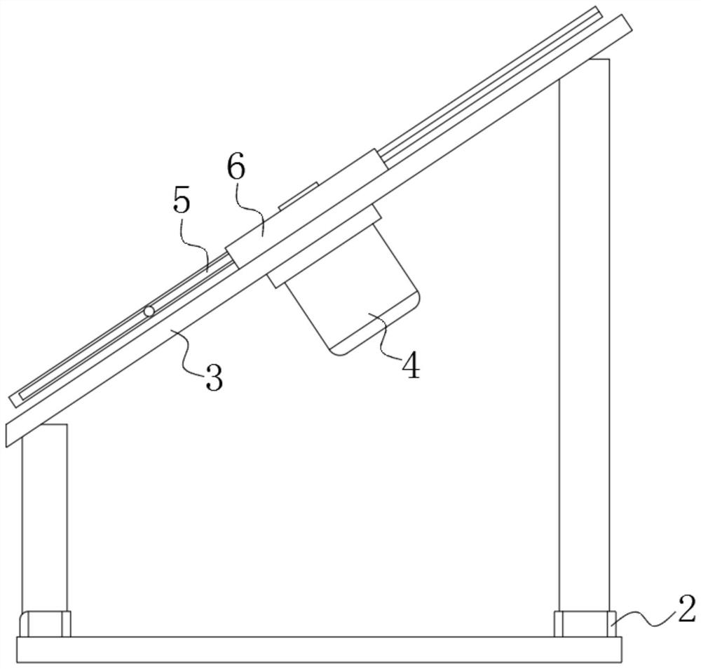 Solar support with dust removal function and for windy and dusty areas