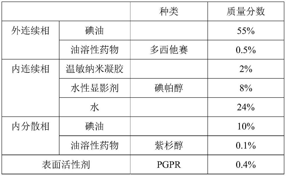 Chemoembolism composition and application thereof