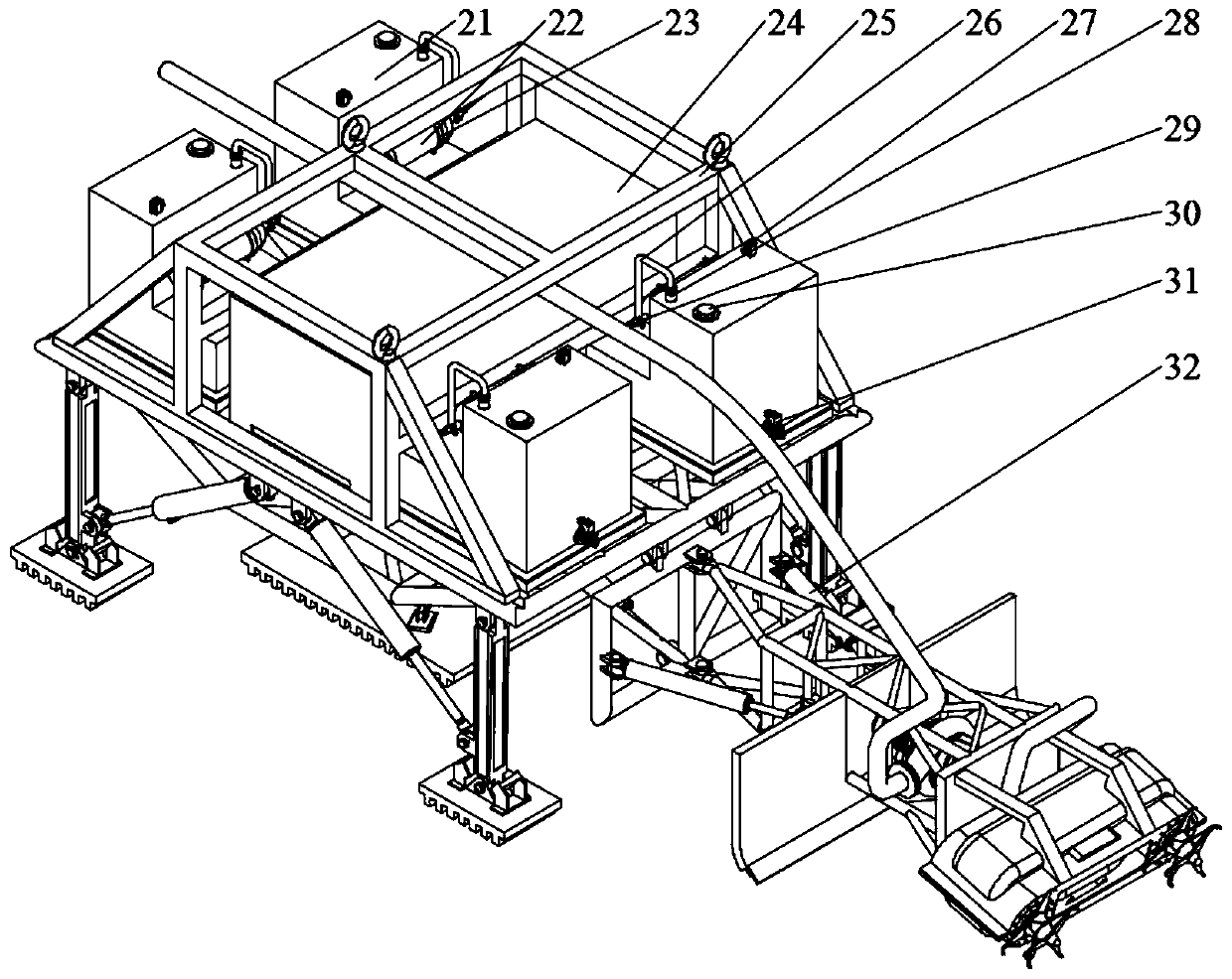 Dredging robot for underwater dredging operation