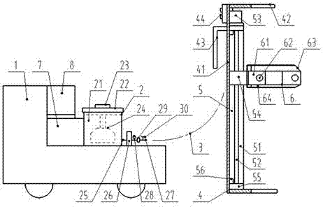 Rapid lime solution spraying equipment for tree trunk