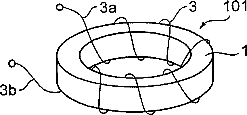 Magnetic core for high frequency and inductive component using same