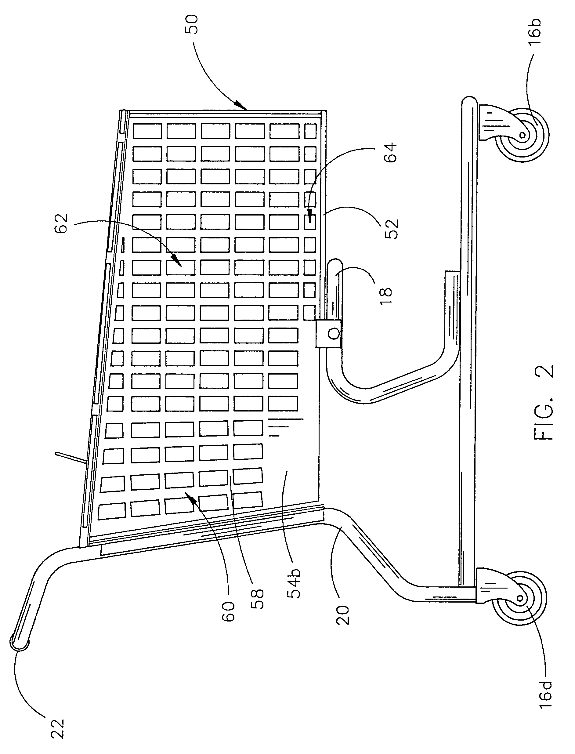 Plastic basket shopping cart