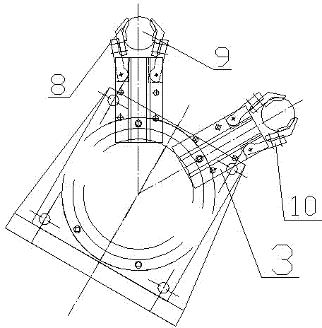 Numerical control lathe mechanical hand suitable for production of disc type parts