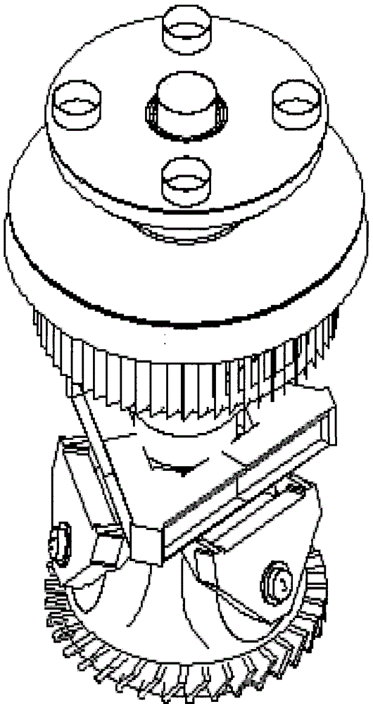 Grading grinding mechanism of medium speed coal mill