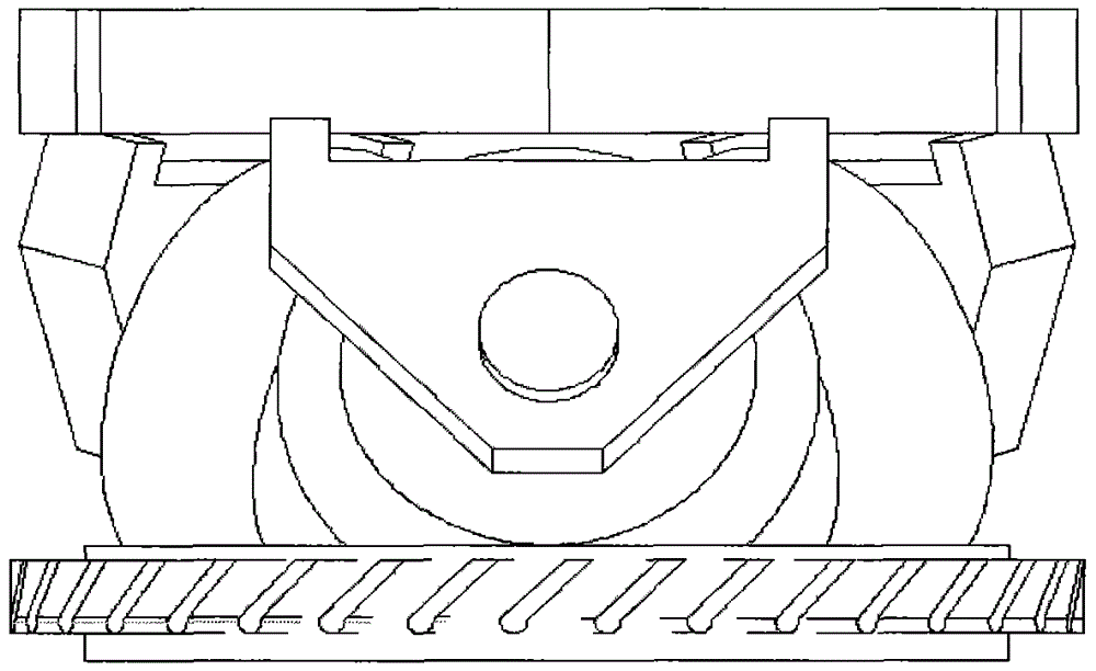 Grading grinding mechanism of medium speed coal mill