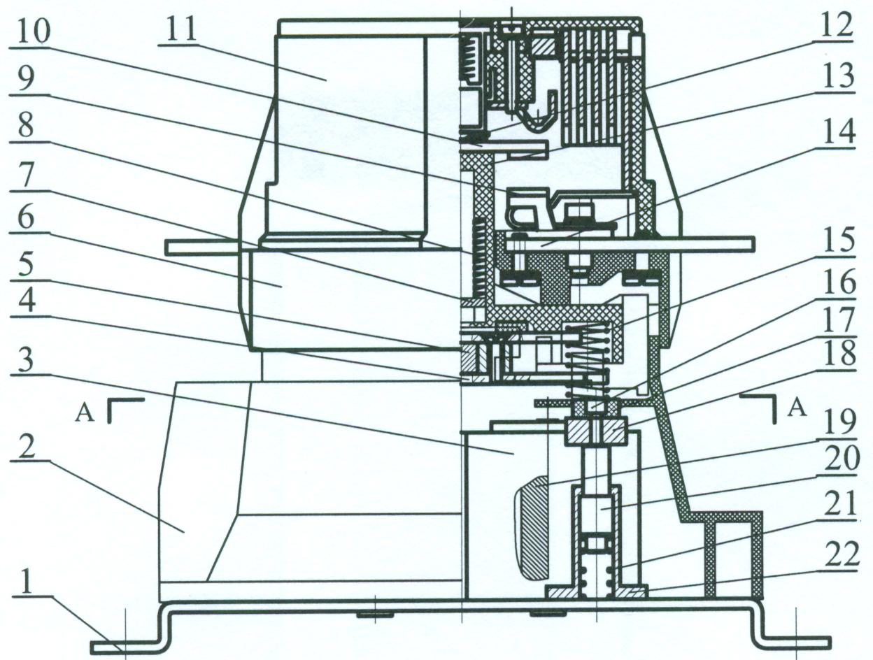 Multipole direct-current contactor