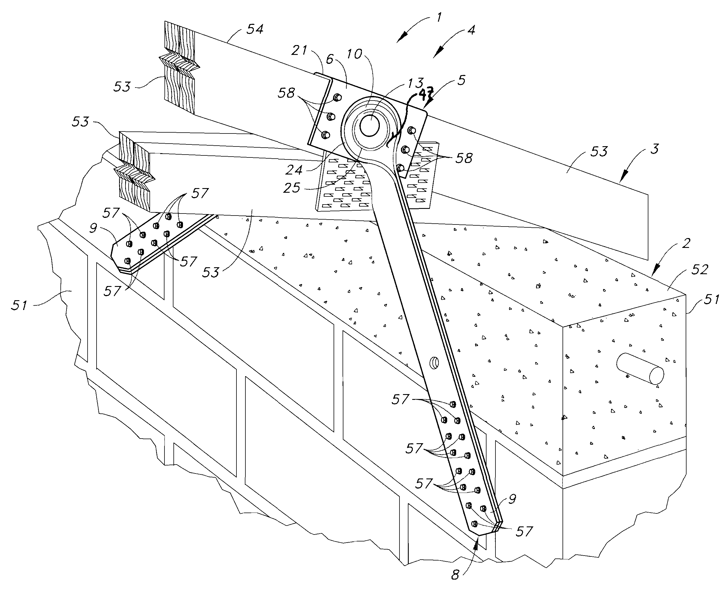 Girder tiedown