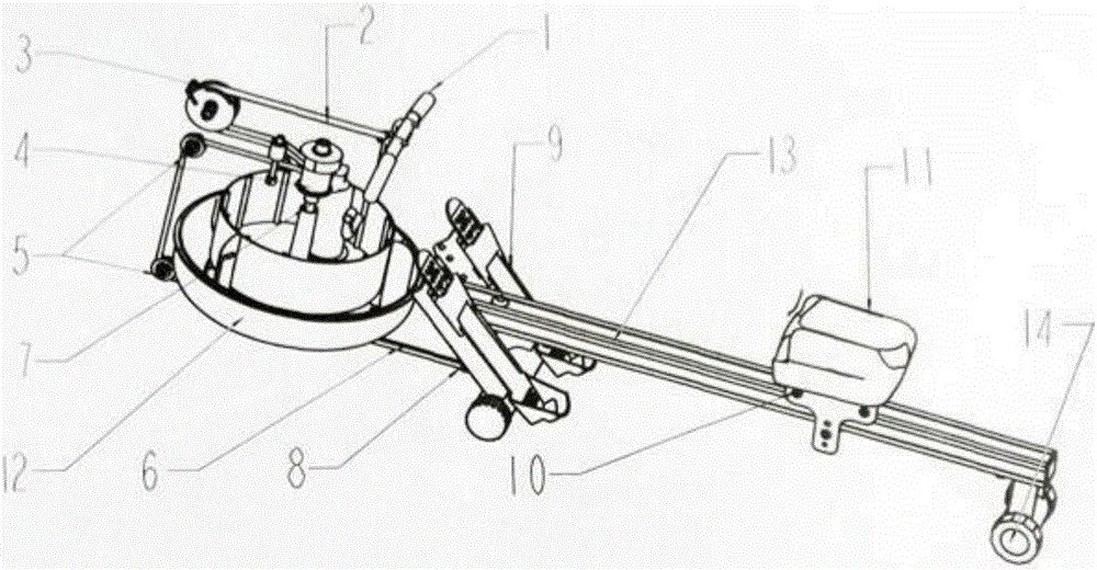 Water resistance rowing machine