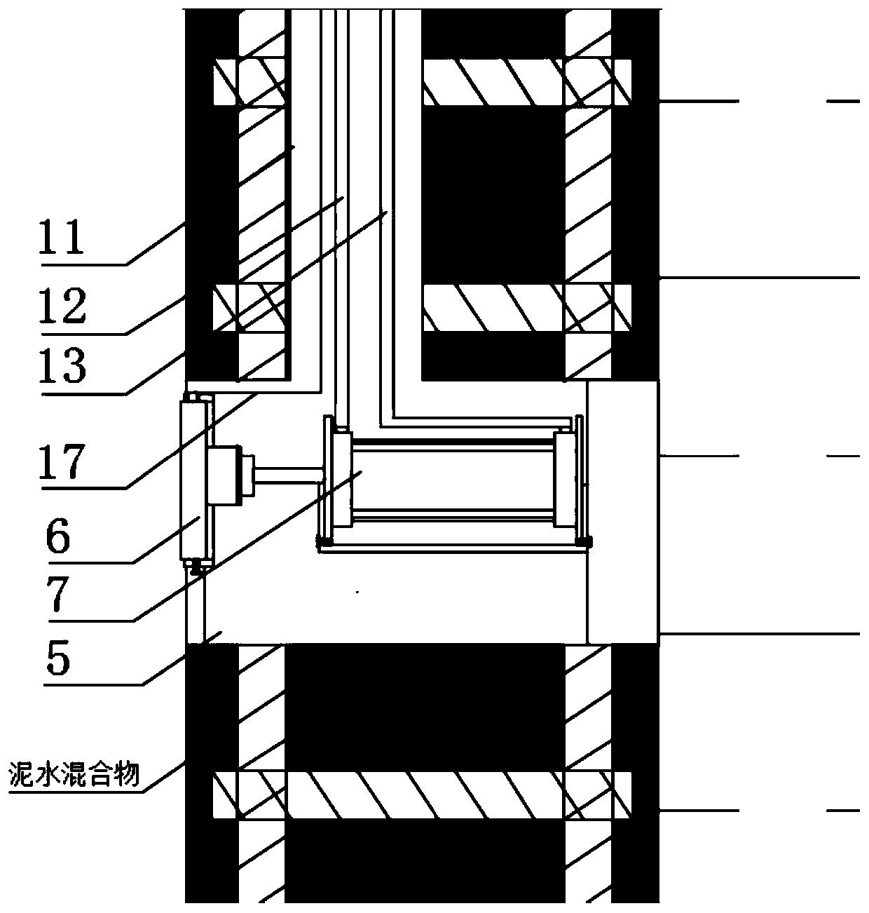 Mounting method of safety monitoring instrument for ultra-deep covering layer work well