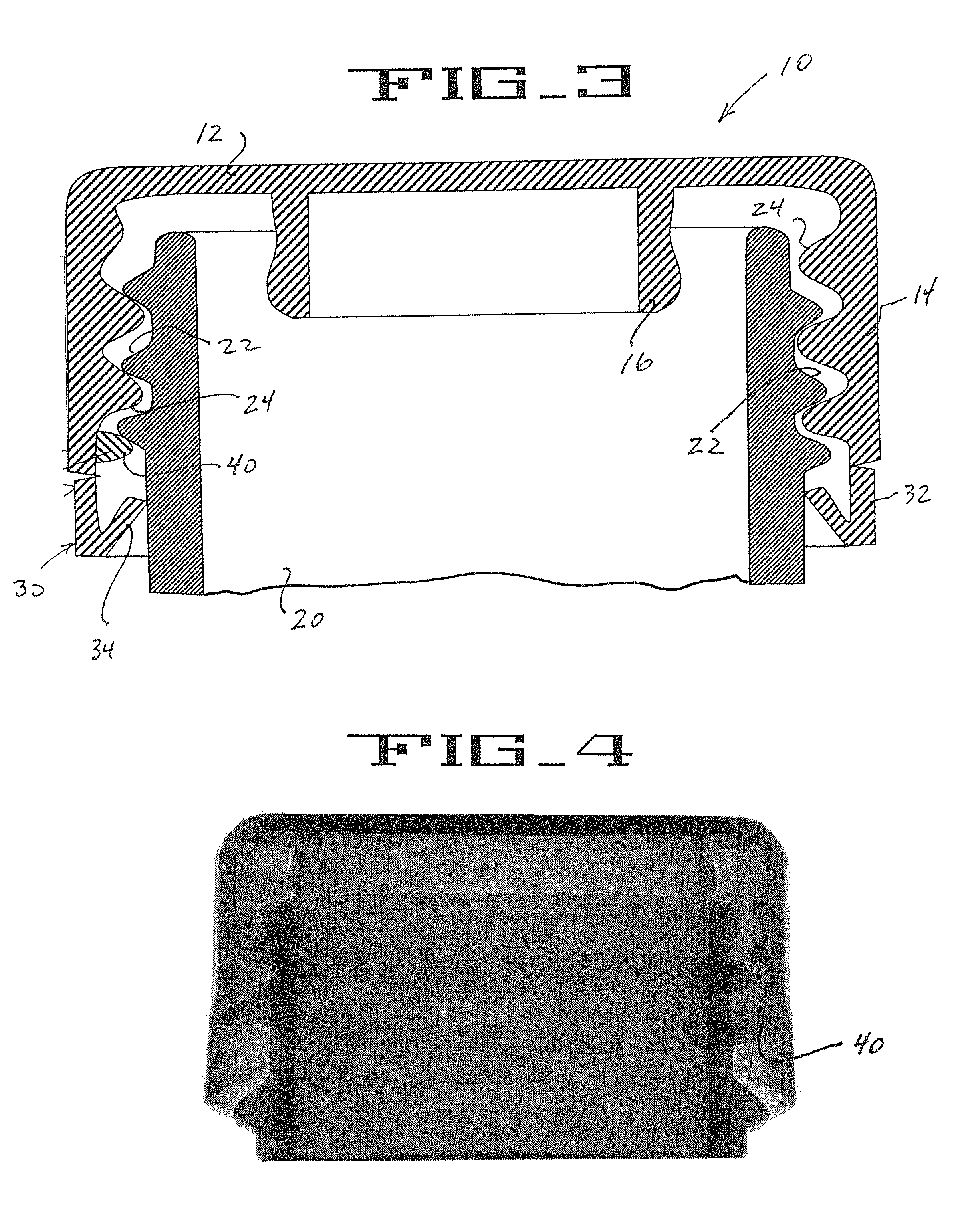 Closure with application guide