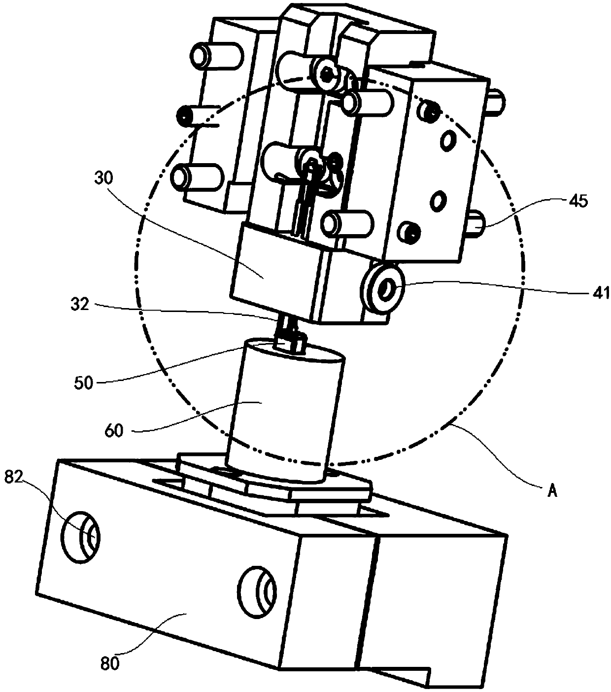 Telephone receiver acoustic testing device and telephone receiver acoustic testing system