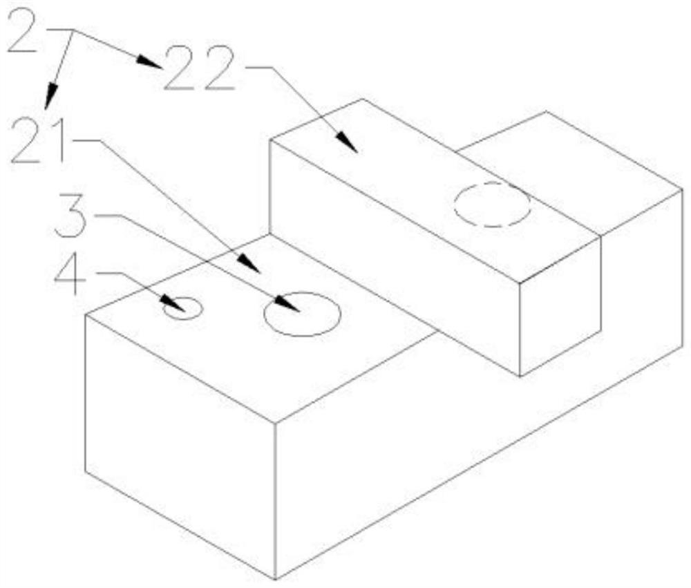 Detachable saturated submersible pressure cabin footing limiting mechanism and using method thereof