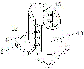 Multifunctional protecting and fixing device for trunk on road