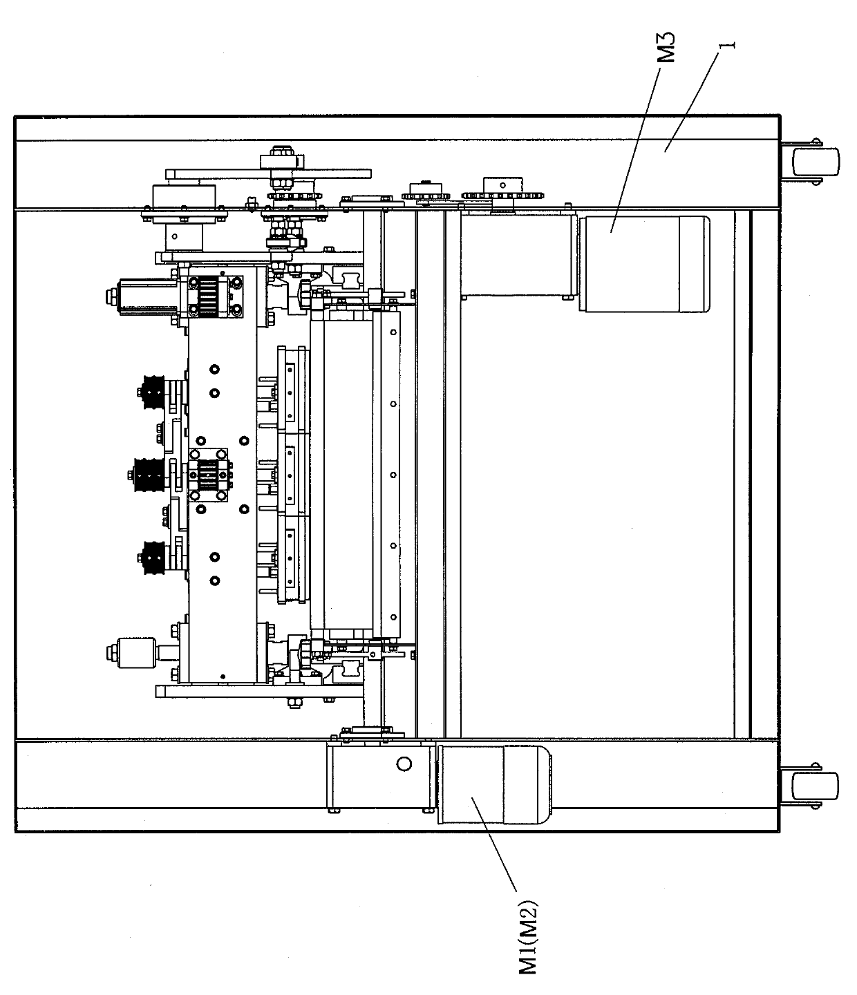 Croissant conical wrapper automatic cutting and turning method and device