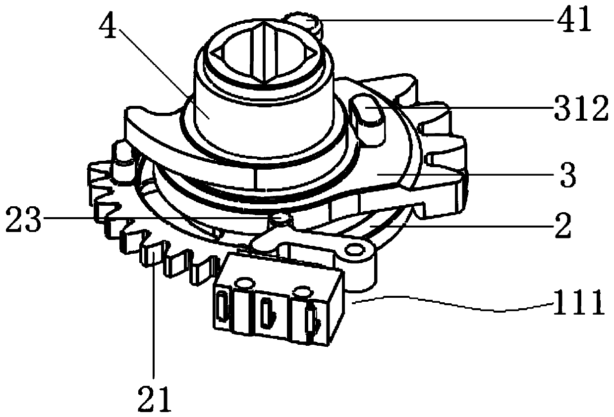 Intelligent door lock mechanical and electrical separation device