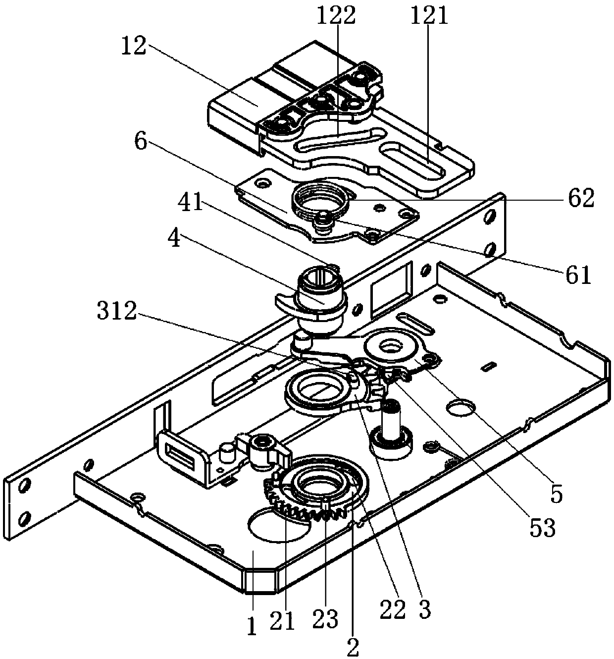 Intelligent door lock mechanical and electrical separation device