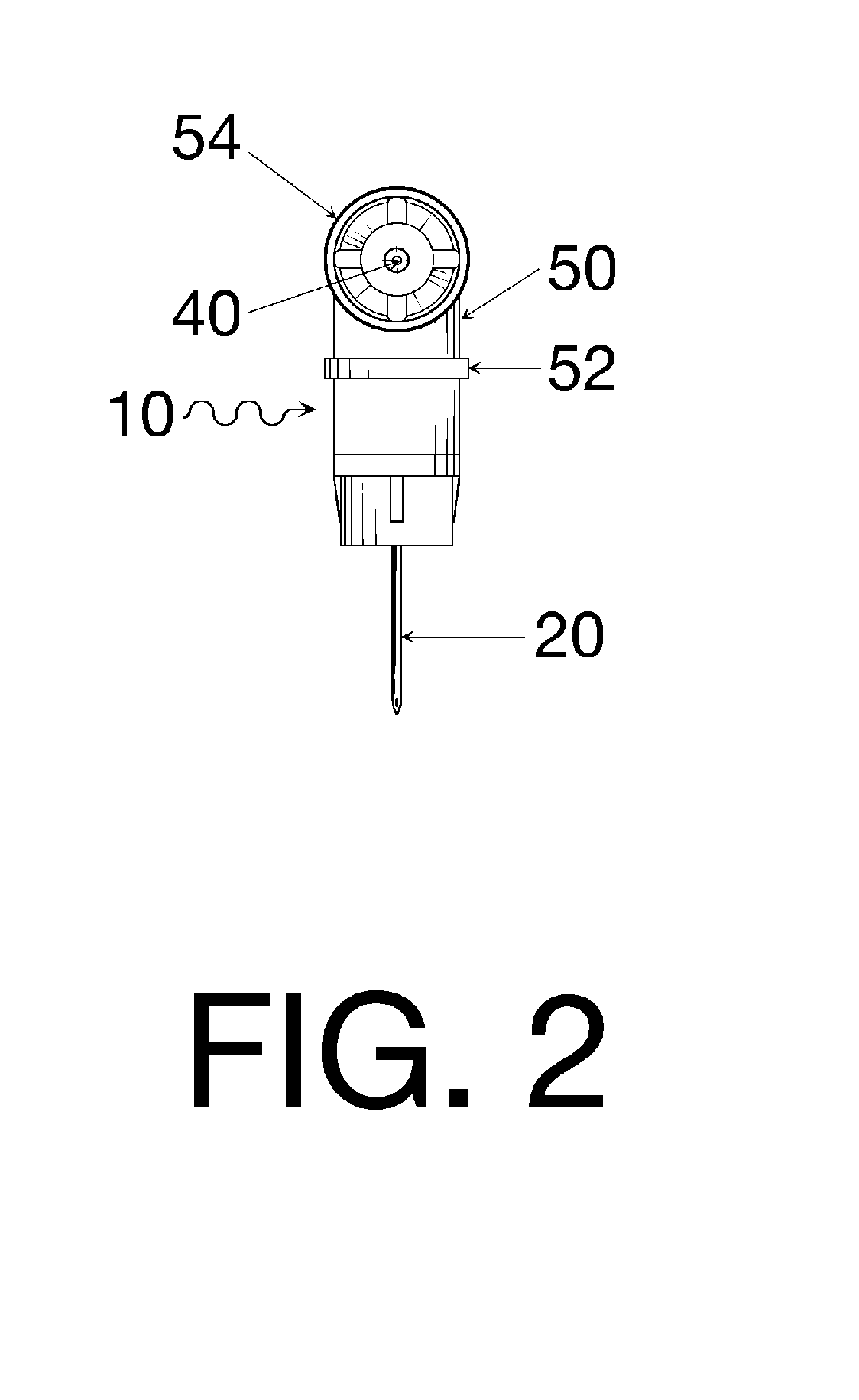 Oral cavity liquid delivery system including pre-angled needle assembly and method for using the same