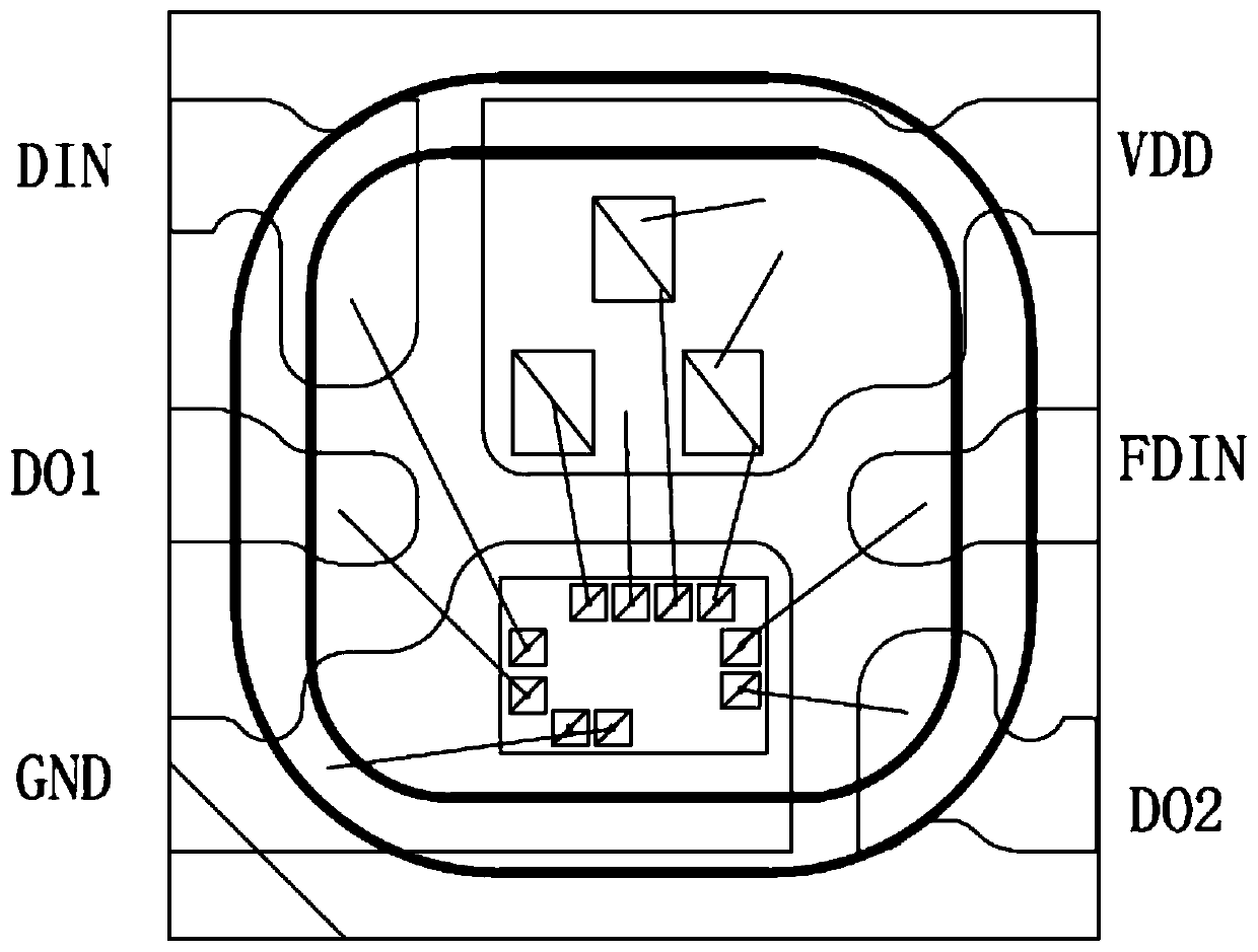 LED lamp bead, LED display system and LED display screen