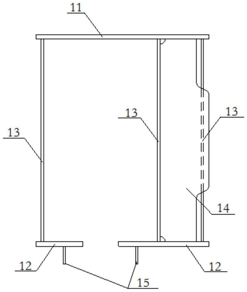 Track beam for suspension type monorail traffic and suspension type monorail traffic bridge