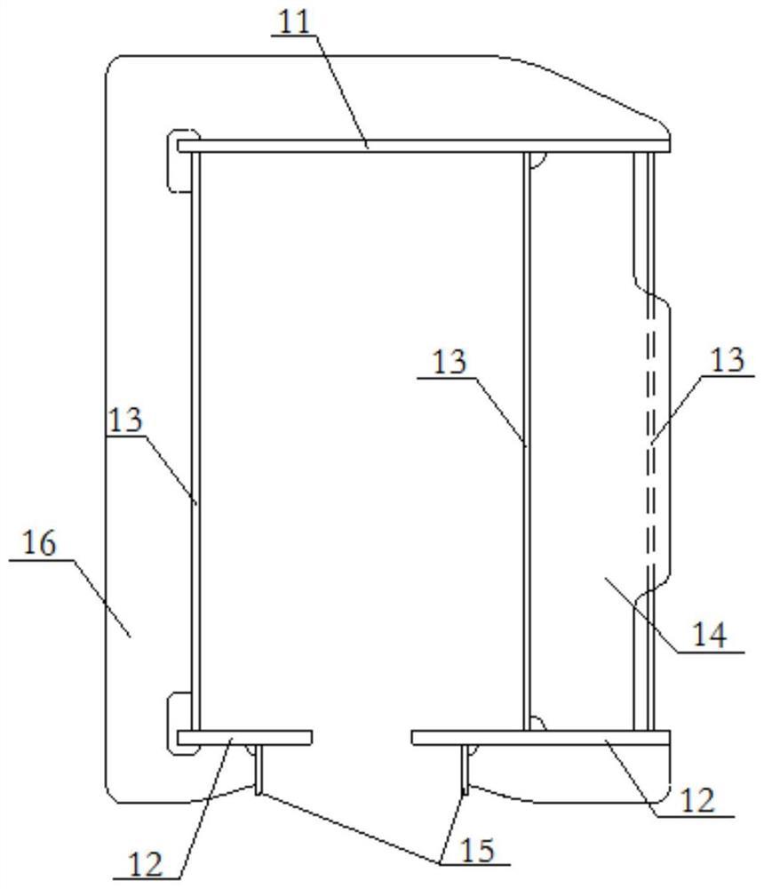 Track beam for suspension type monorail traffic and suspension type monorail traffic bridge