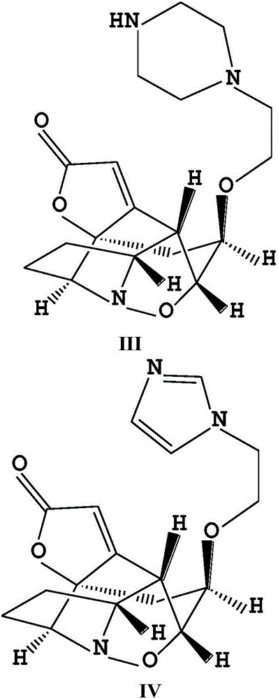 Applications of composition of Virosaine A piperazinyl derivative and Virosaine A imidazolyl derivative in medicines for resisting hepatic fibrosis