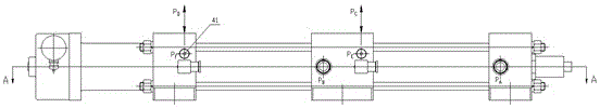 Adjustable stroke integrated tandem cylinder