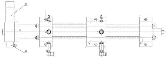 Adjustable stroke integrated tandem cylinder