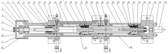 Adjustable stroke integrated tandem cylinder