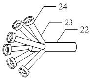 Natural gas pipe corrosion inhibitor coating device