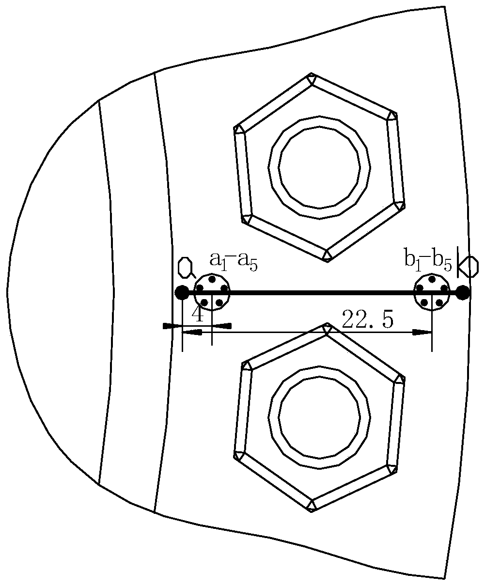 A method and device for detecting the fastening force of a low-pressure turbine shaft disk of an aeroengine based on the principle of speckle interference