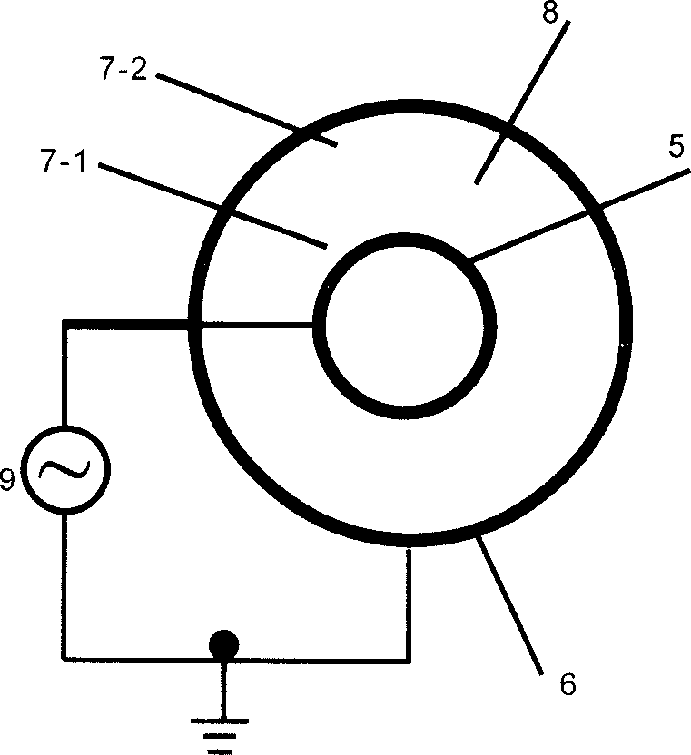 Production and its apparatus for organic coated metal nanometer powdery