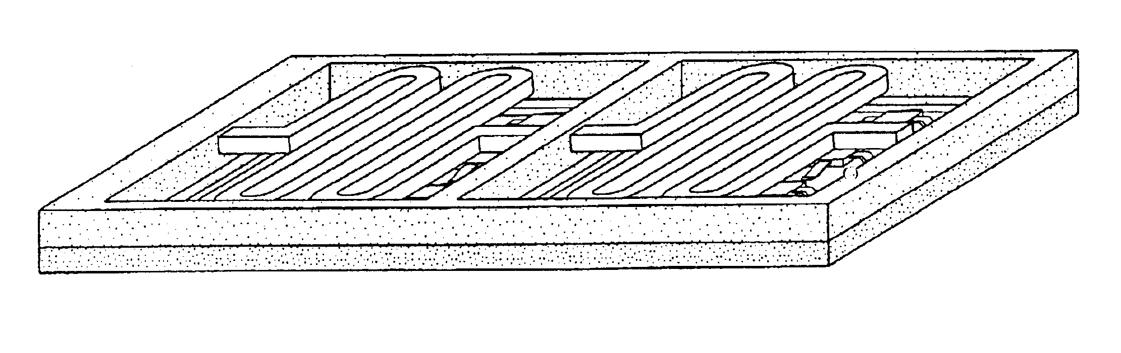 Separation microcolumn assembly for a microgas chromatograph and the like