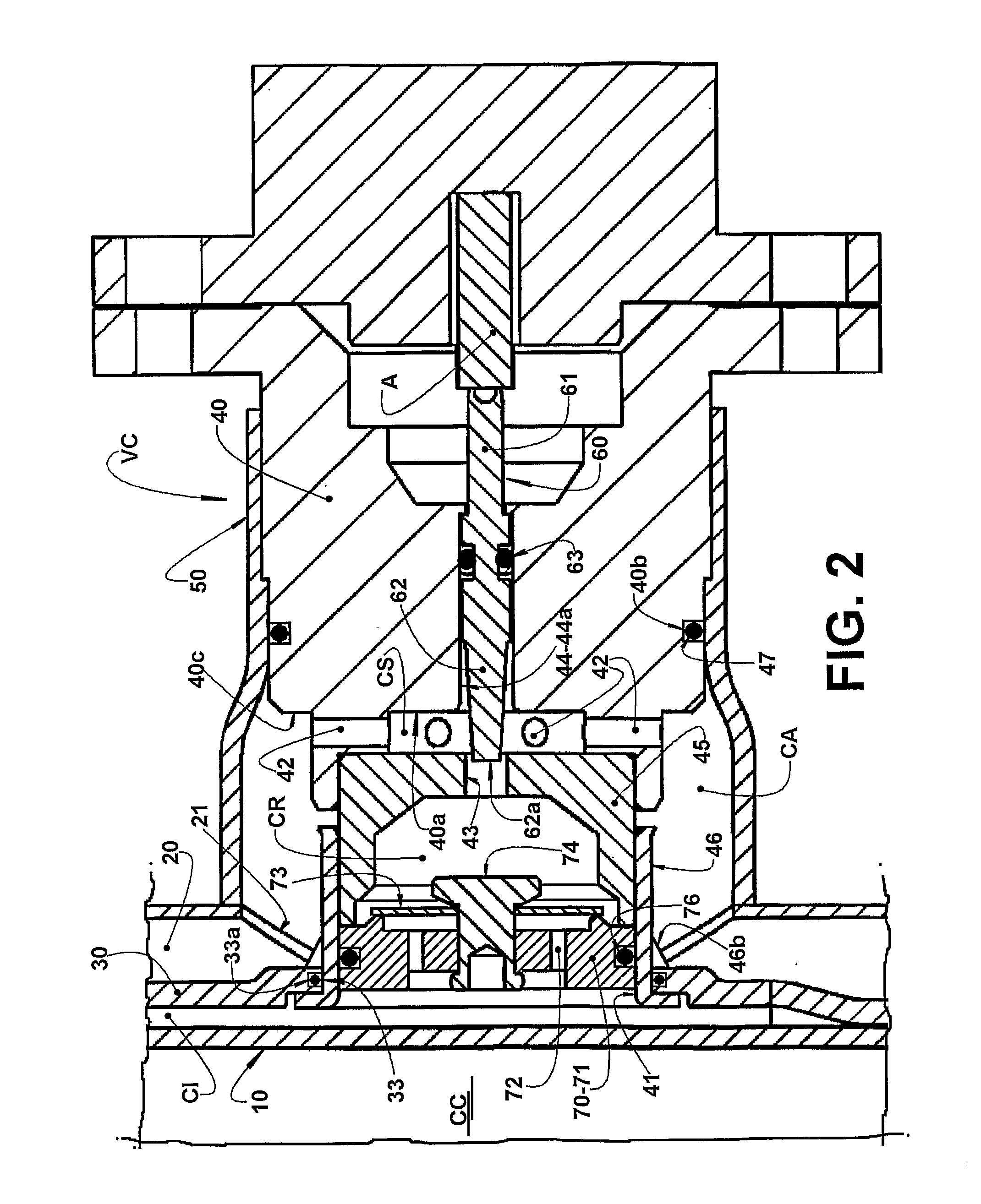 Hydraulic variable  shock absorber with flow control valve